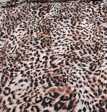 Animal Brown Mesh Fabric Stretch - T9 Fabrics