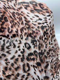 Animal Brown Mesh Fabric Stretch - T9 Fabrics