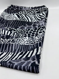 Animal Mix Print Chiffon Fabric - T9 Fabrics