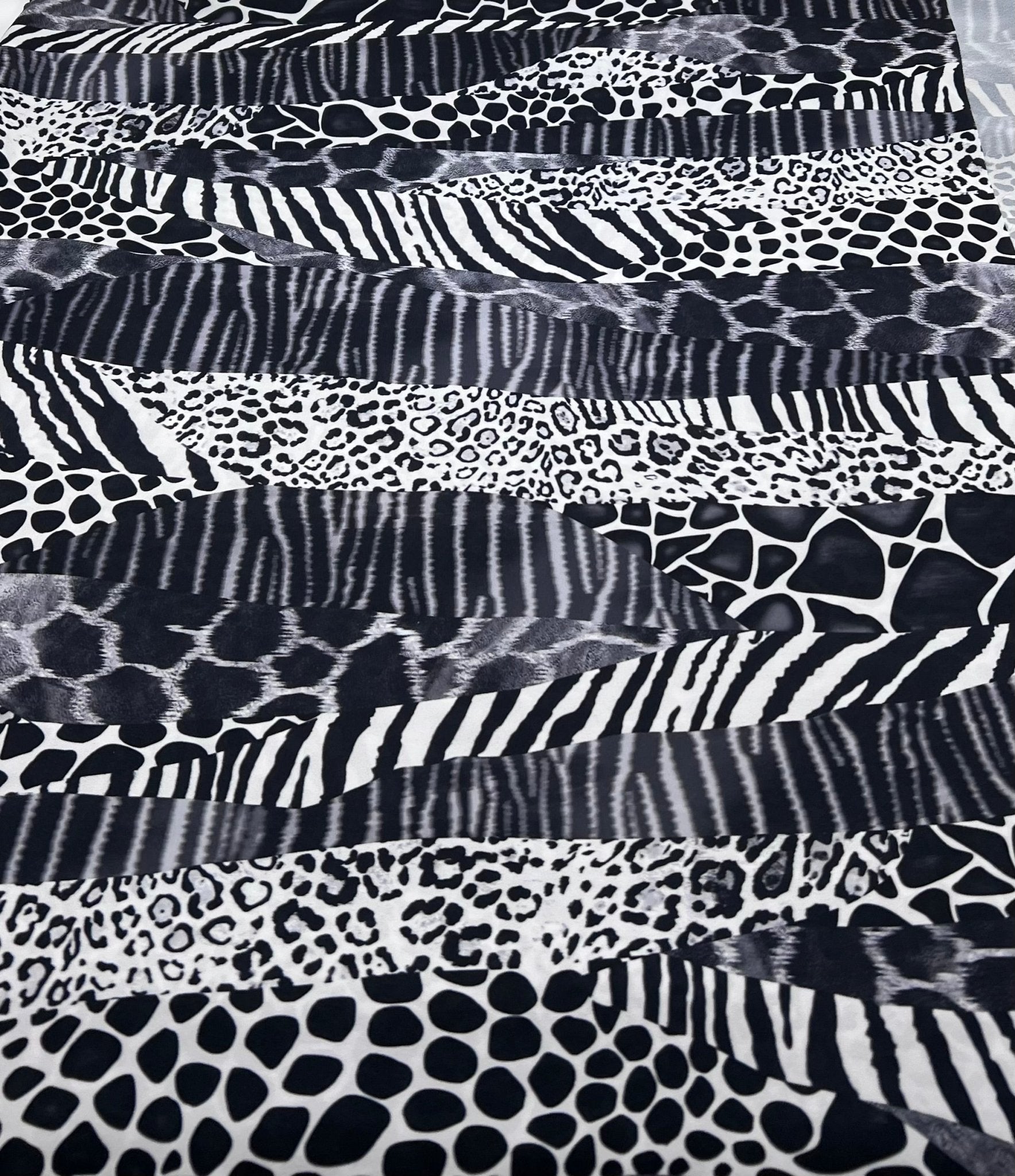 Animal Mix Print Chiffon Fabric - T9 Fabrics