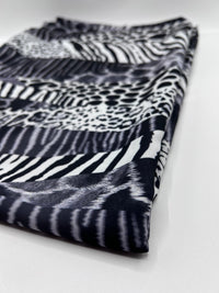 Animal Mix Print Chiffon Fabric - T9 Fabrics