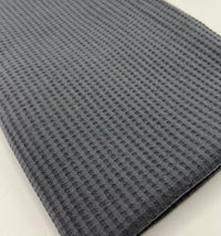 Anthracite Grey Cotton Soft Waffle Jersey Fabric 210 GSM 4 Way Stretch - T9 Fabrics
