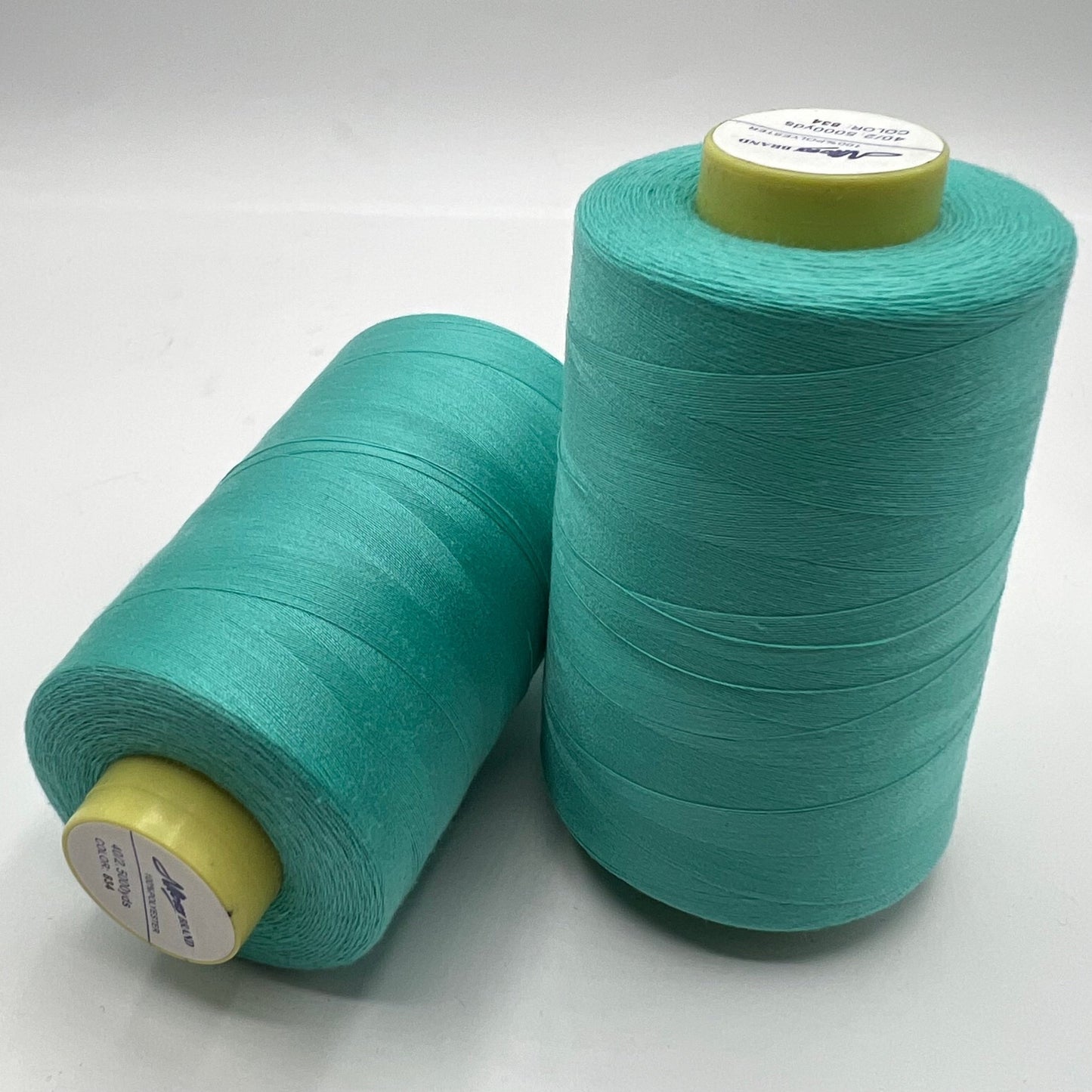 Aqua Blue Sewing Thread Spun Polyester 120's Overlocking 5000 Yard - T9 Fabrics