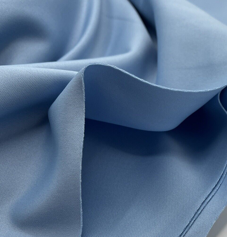 Baby Blue Plain Scuba Fabric - T9 Fabrics