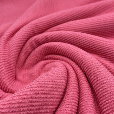 Baby Pink Crinkle Rib Stretch Fabric - T9 Fabrics