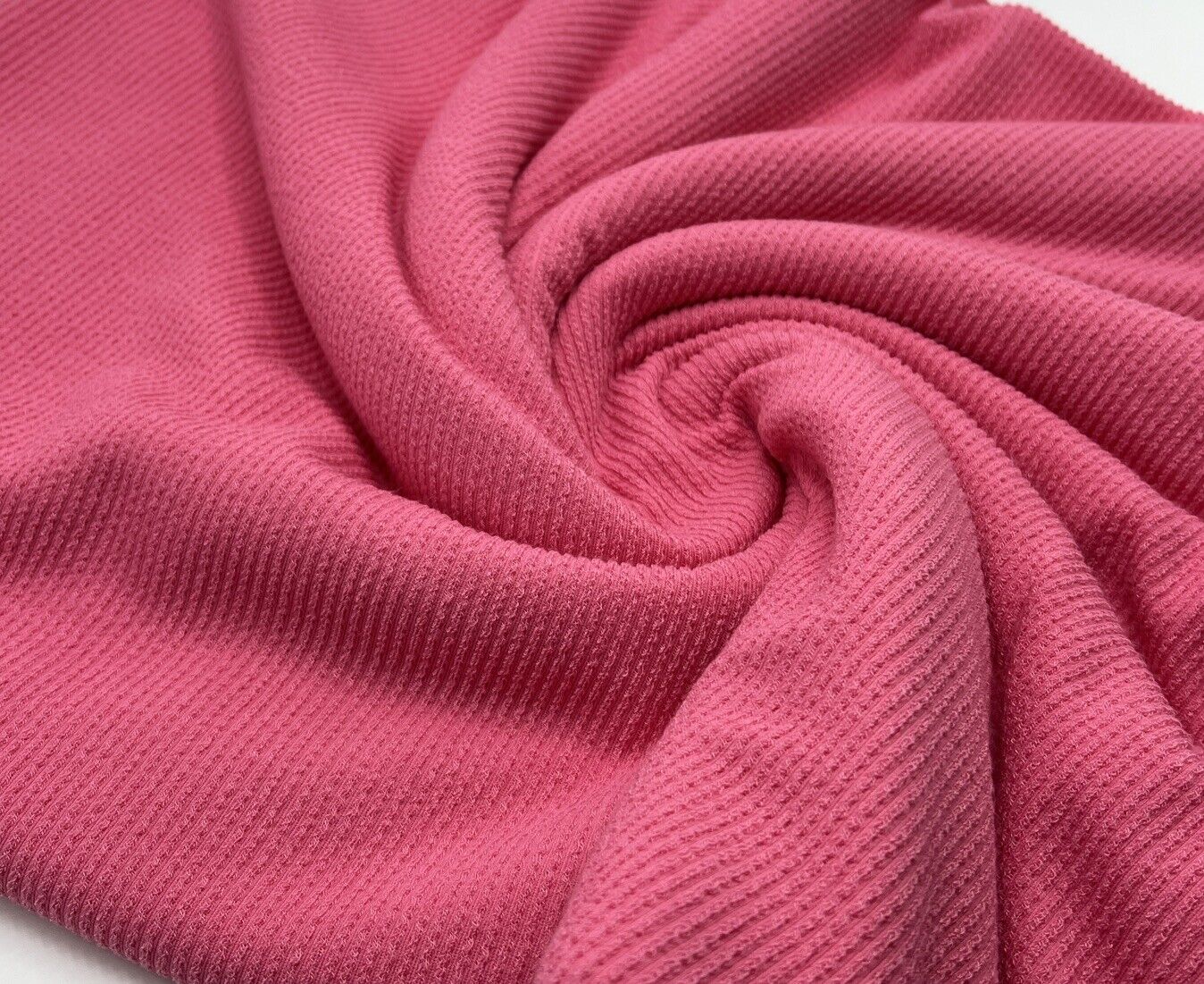 Baby Pink Crinkle Rib Stretch Fabric - T9 Fabrics