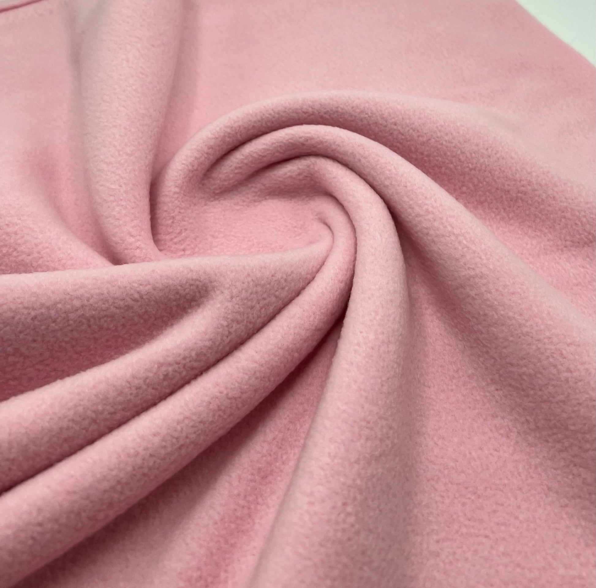 Baby Pink Plain Anti - Pil Polar Fleece Fabric Blanket Loungewear - T9 Fabrics