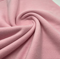 Baby Pink Plain Anti - Pil Polar Fleece Fabric Blanket Loungewear - T9 Fabrics