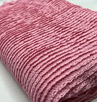 Baby Pink Ruffle Stretch Knitted Fabric - T9 Fabrics