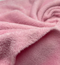 Baby Pink Super Soft Plain Cuddle Fleece Fabric Blanket Loungewear - T9 Fabrics