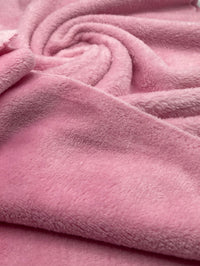 Baby Pink Super Soft Plain Cuddle Fleece Fabric Blanket Loungewear - T9 Fabrics