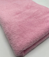 Baby Pink Super Soft Plain Cuddle Fleece Fabric Blanket Loungewear - T9 Fabrics