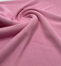 Baby Pink Thick Fine Rib Stretch Fabric - T9 Fabrics
