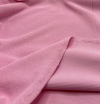 Baby Pink Thick Fine Rib Stretch Fabric - T9 Fabrics