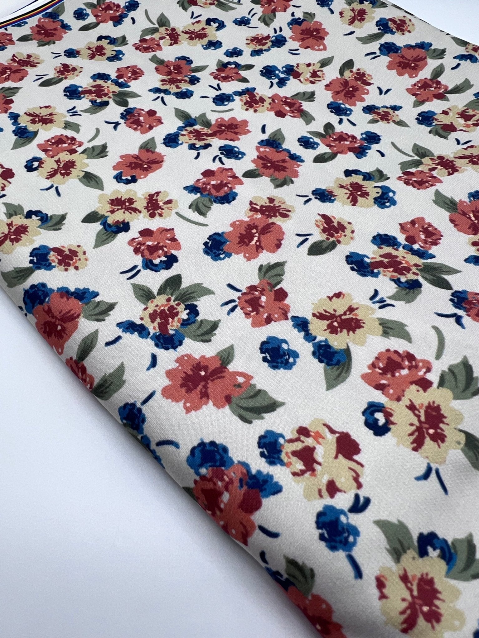 Beige Ditsy Floral ITY Fabric - T9 Fabrics