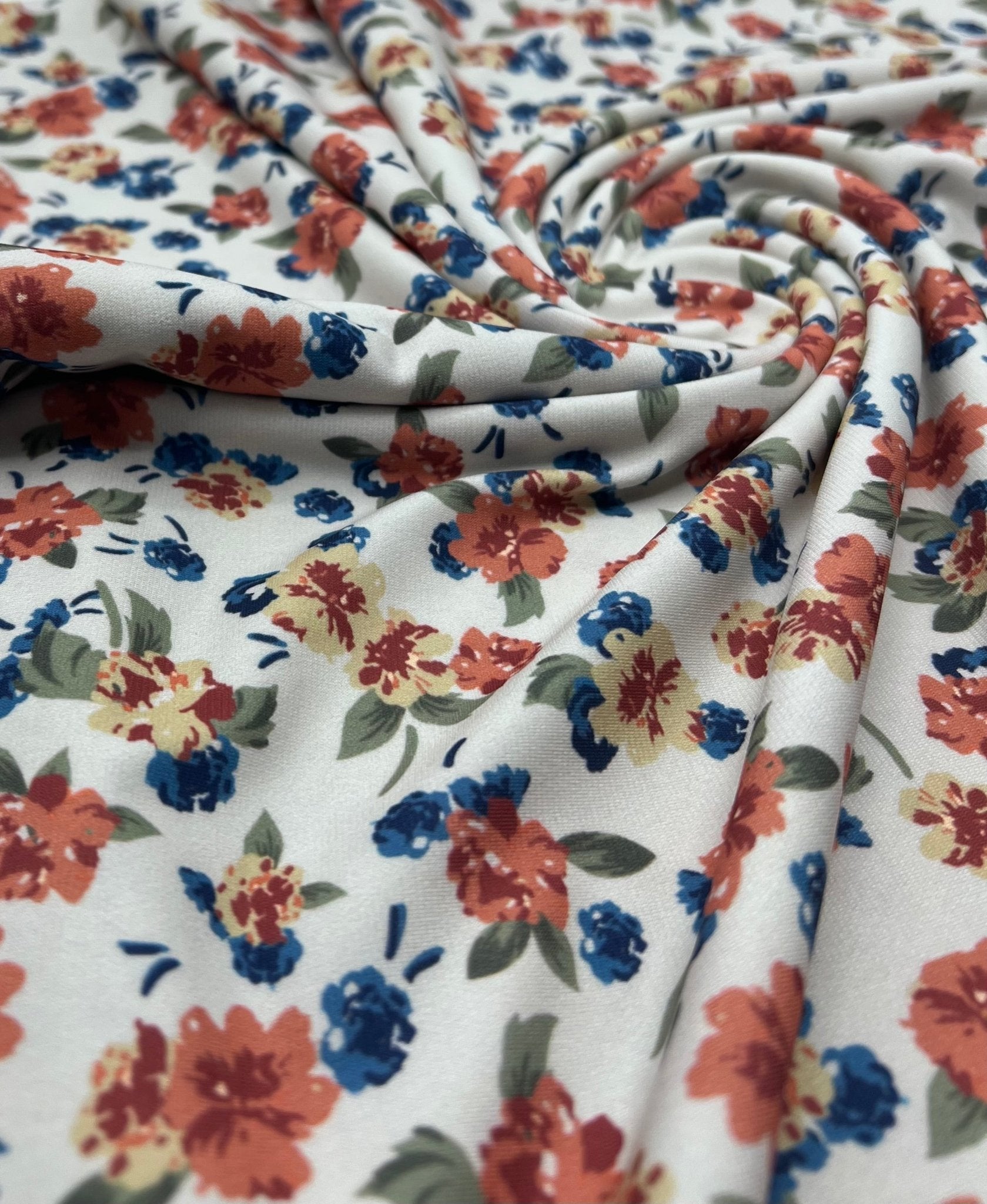 Beige Ditsy Floral ITY Fabric - T9 Fabrics