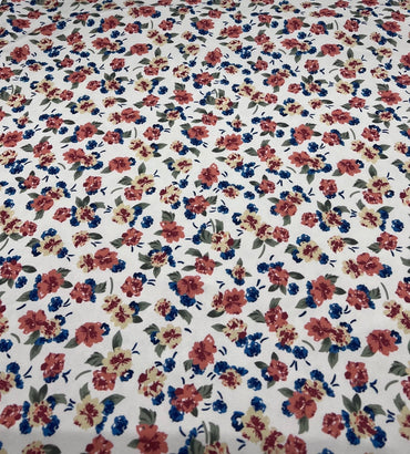 Beige Ditsy Floral ITY Fabric - T9 Fabrics