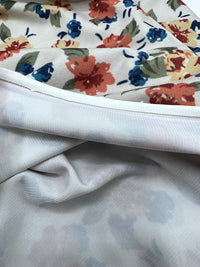 Beige Ditsy Floral ITY Fabric - T9 Fabrics