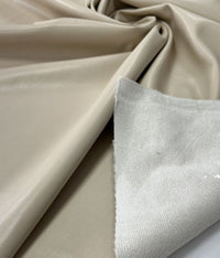 Beige Faux Leather Leatherette Stretch Fabric - T9 Fabrics