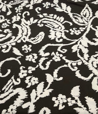 Beige Print Floral Print ITY Fabric 2 Way Stretch - T9 Fabrics