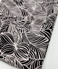 Black Abstract Printed Chiffon Dress Fabric - T9 Fabrics