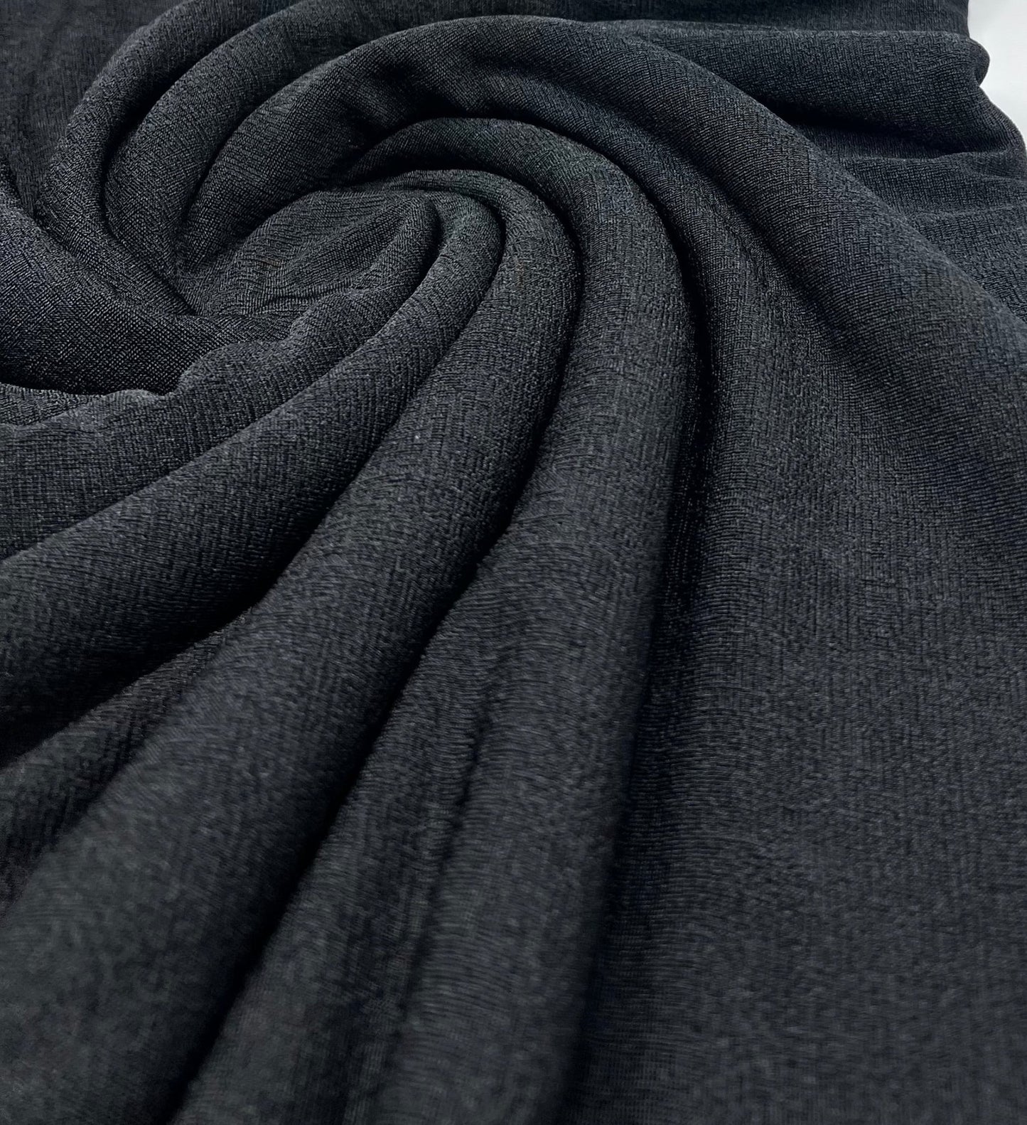 Black Acetate Slinky Stretch Fabric - T9 Fabrics