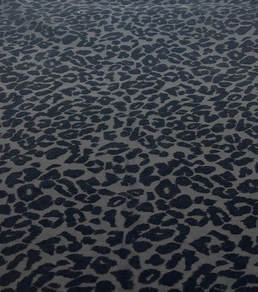Black Animal Embossed Mesh Fabric 2 Way Stretch - T9 Fabrics