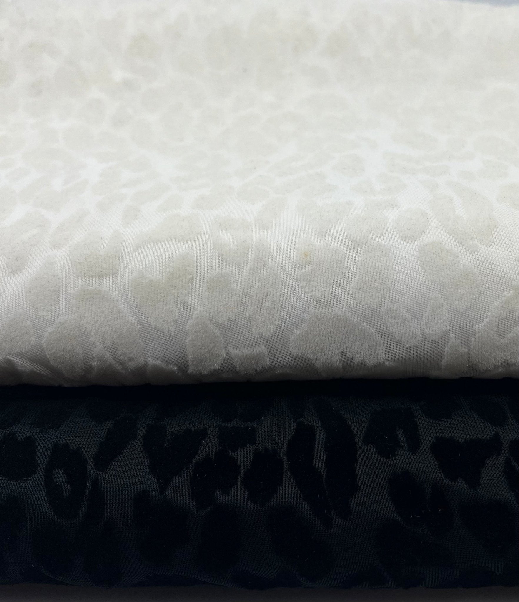 Black Animal Embossed Mesh Fabric 2 Way Stretch - T9 Fabrics