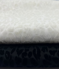 Black Animal Embossed Mesh Fabric 2 Way Stretch - T9 Fabrics