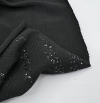 Black Animal Glitter ITY Fabric - T9 Fabrics