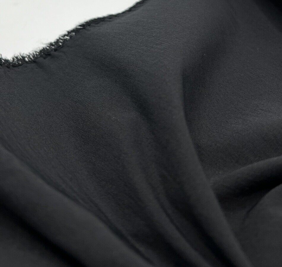 Black Bengaline Stretch Fabric - T9 Fabrics