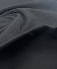 Black Cotton Stretch Jersey 200 GSM 95/5 Lycra 4 Way Stretch - T9 Fabrics
