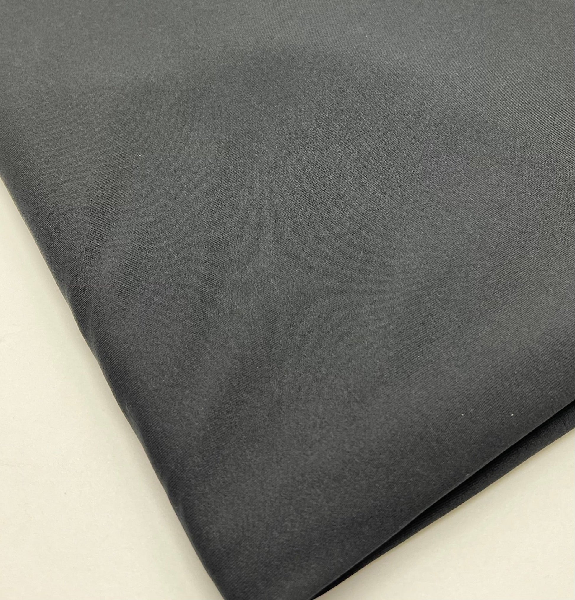 Black Cotton Touch 220GSM 4 Way Stretch Fabric - T9 Fabrics