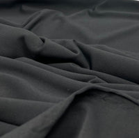 Black Cotton Touch 220GSM 4 Way Stretch Fabric - T9 Fabrics