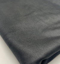 Black Cupro Wet look Leather 2 Way Stretch Dress Craft Fabric - T9 Fabrics