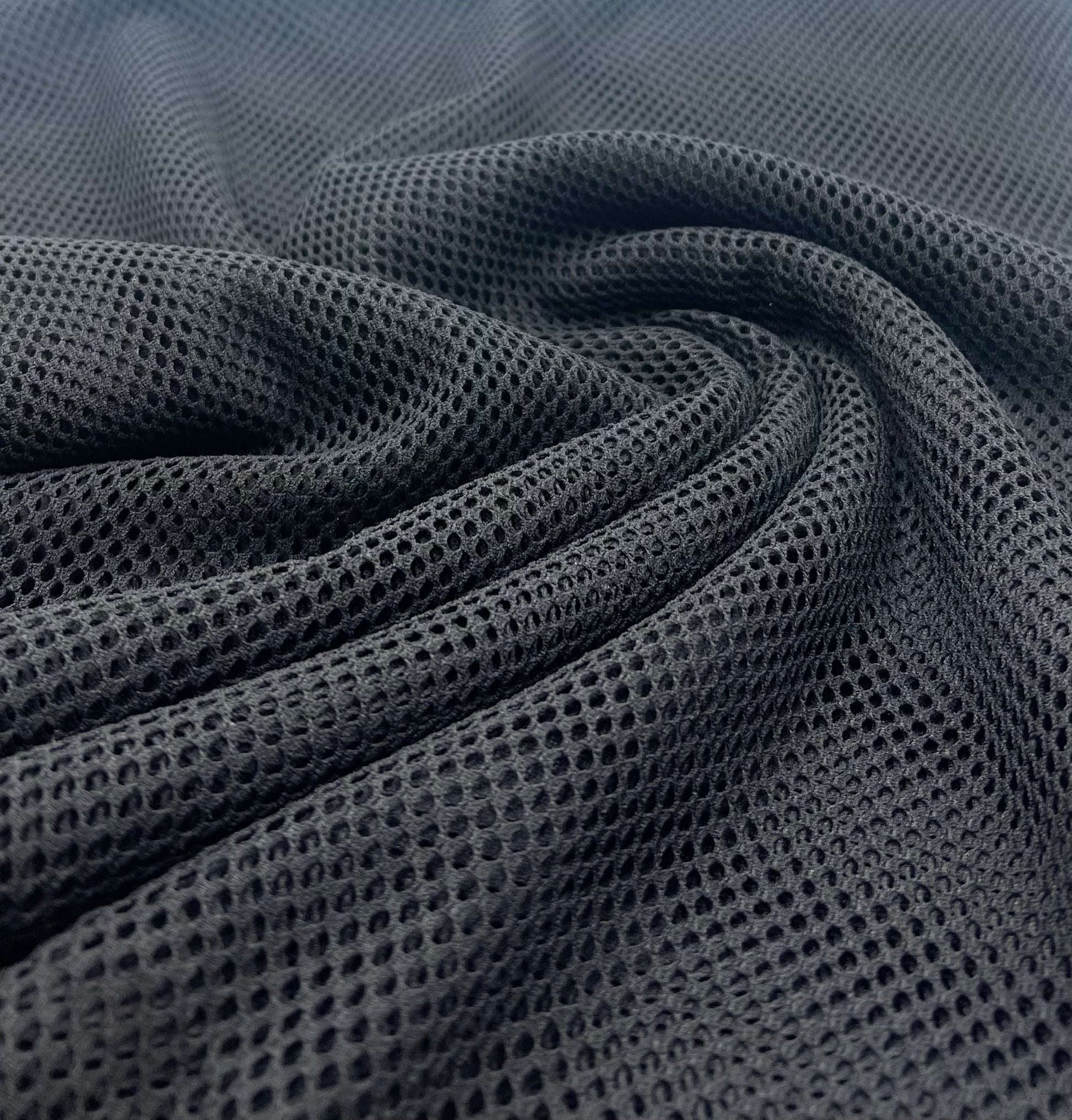 Black Fishnet Net 4 Way Stretch Fabric - T9 Fabrics