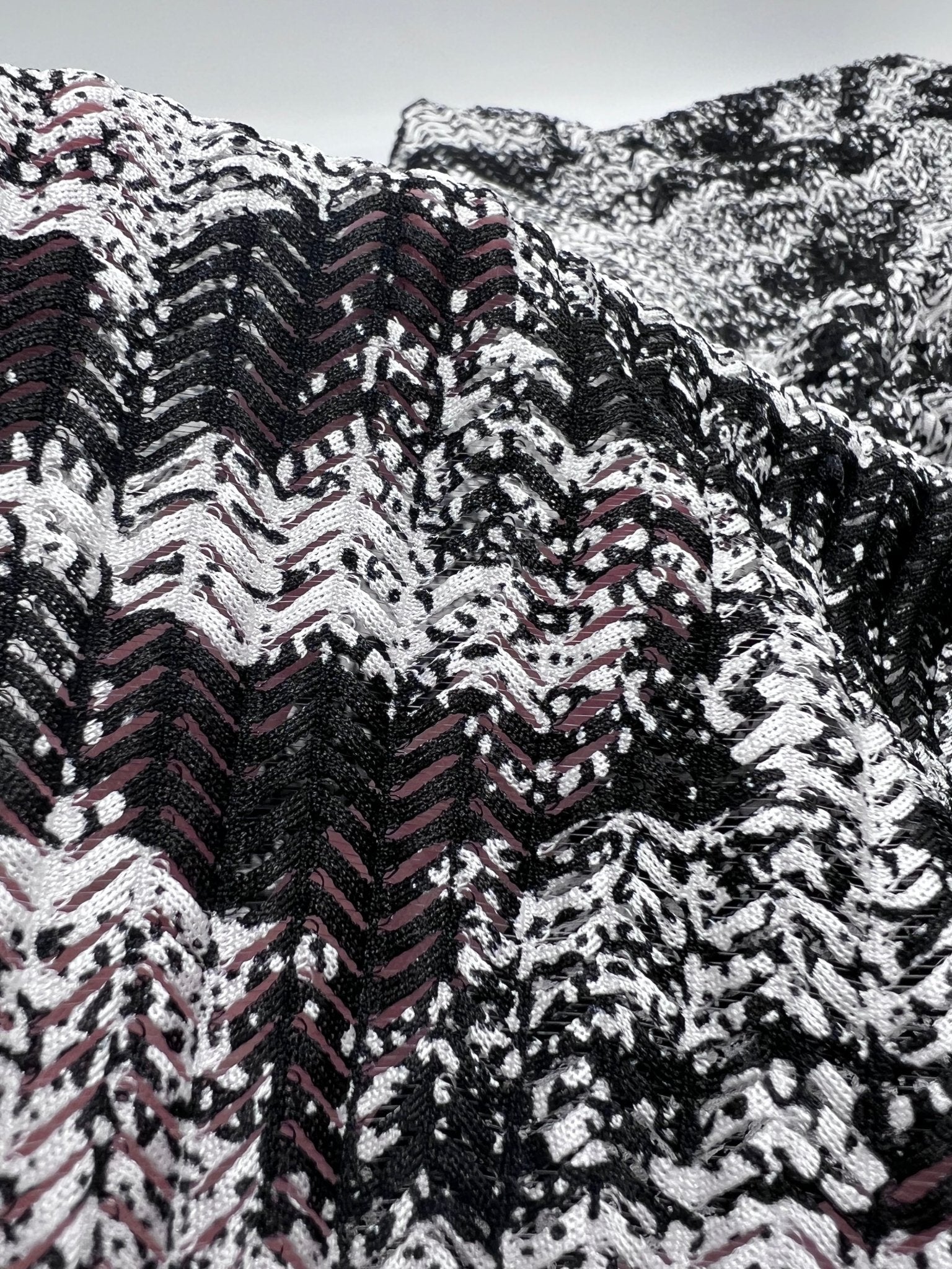 Black Ivory Knitted Fabric - T9 Fabrics