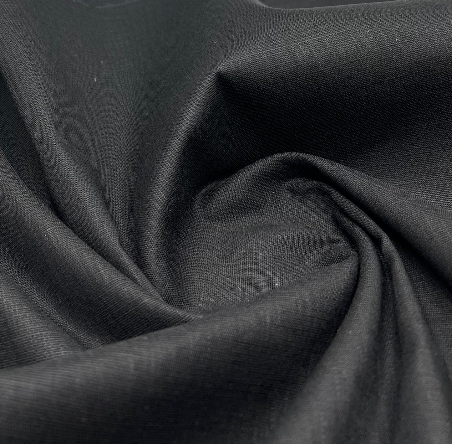 Black Lightweight Cotton/Linen Linen Fabric - T9 Fabrics