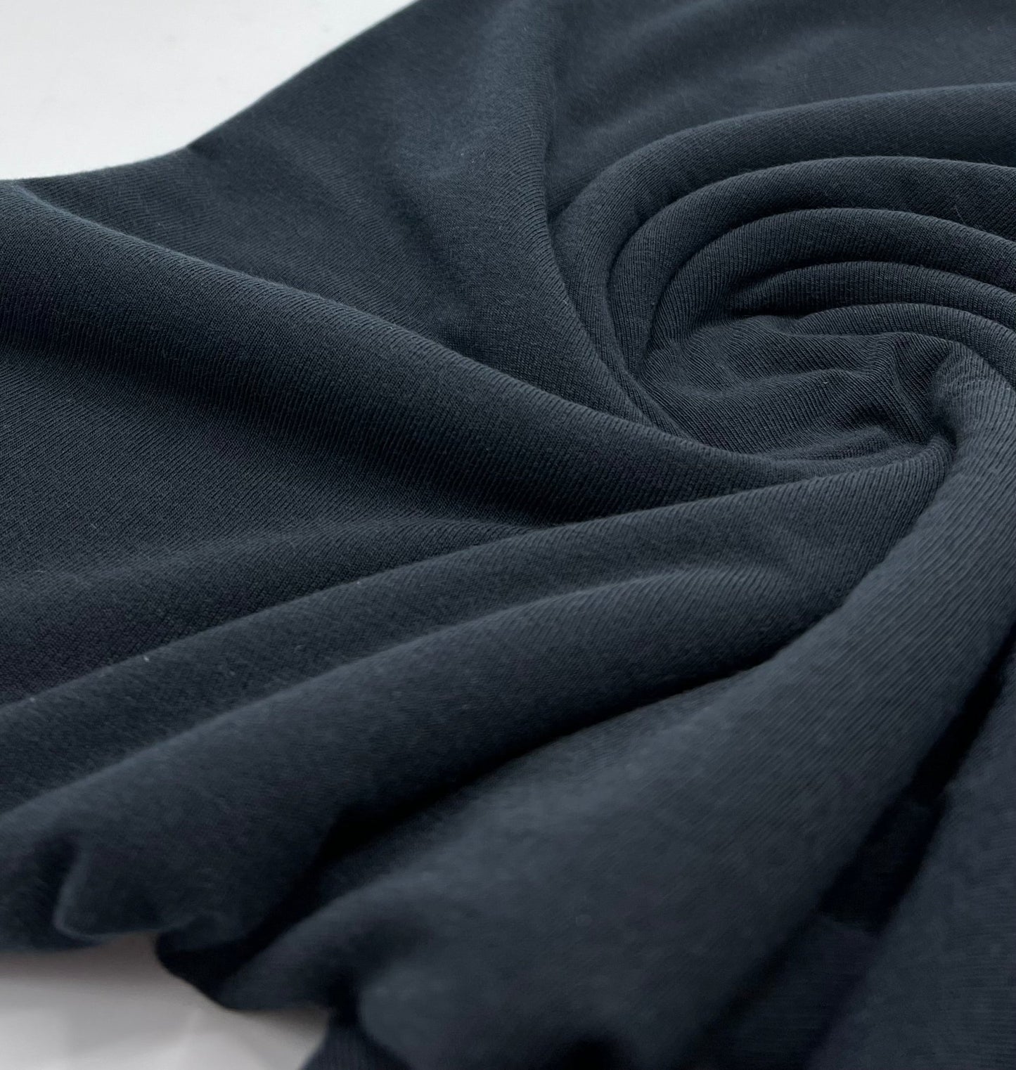 Black Lightweight Melange Knit Stretch Fabric - T9 Fabrics