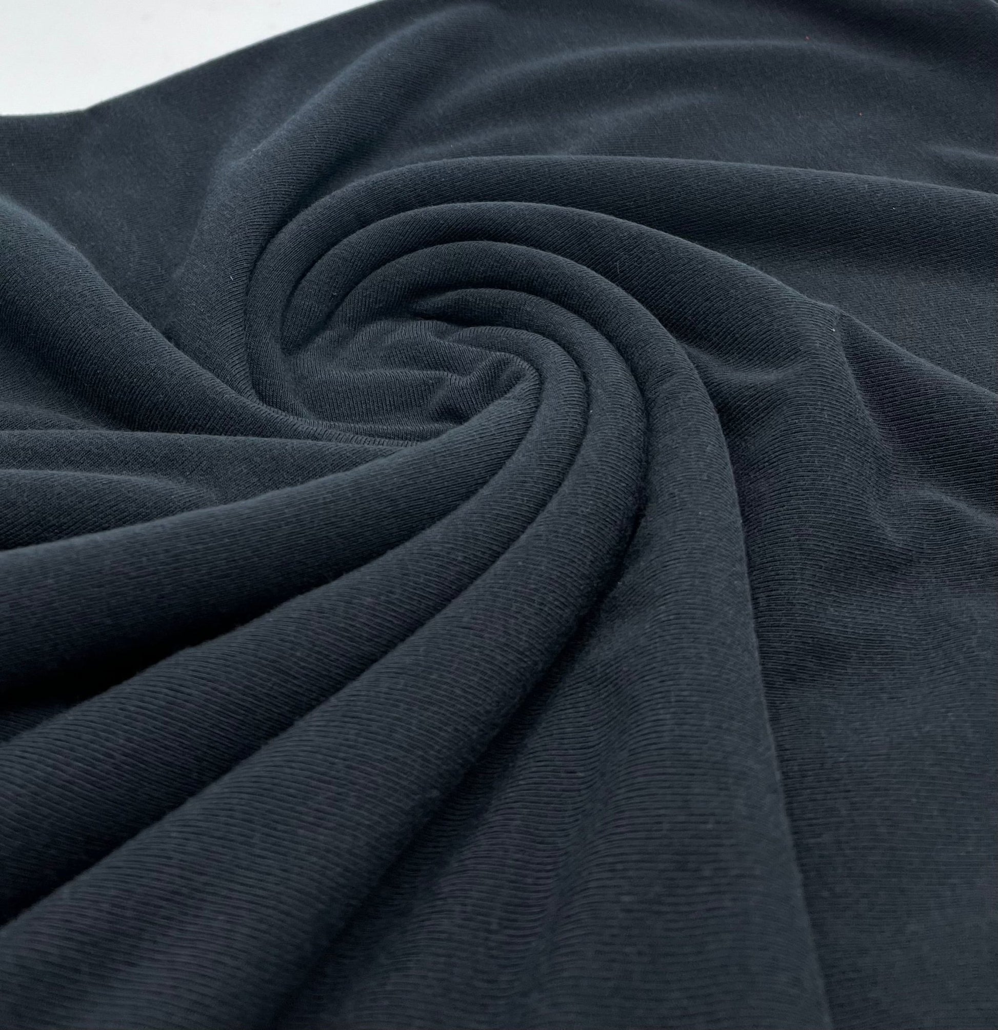 Black Lightweight Melange Knit Stretch Fabric - T9 Fabrics