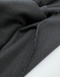 Black Lightweight Stretch French Terry Loopback Fabric - T9 Fabrics