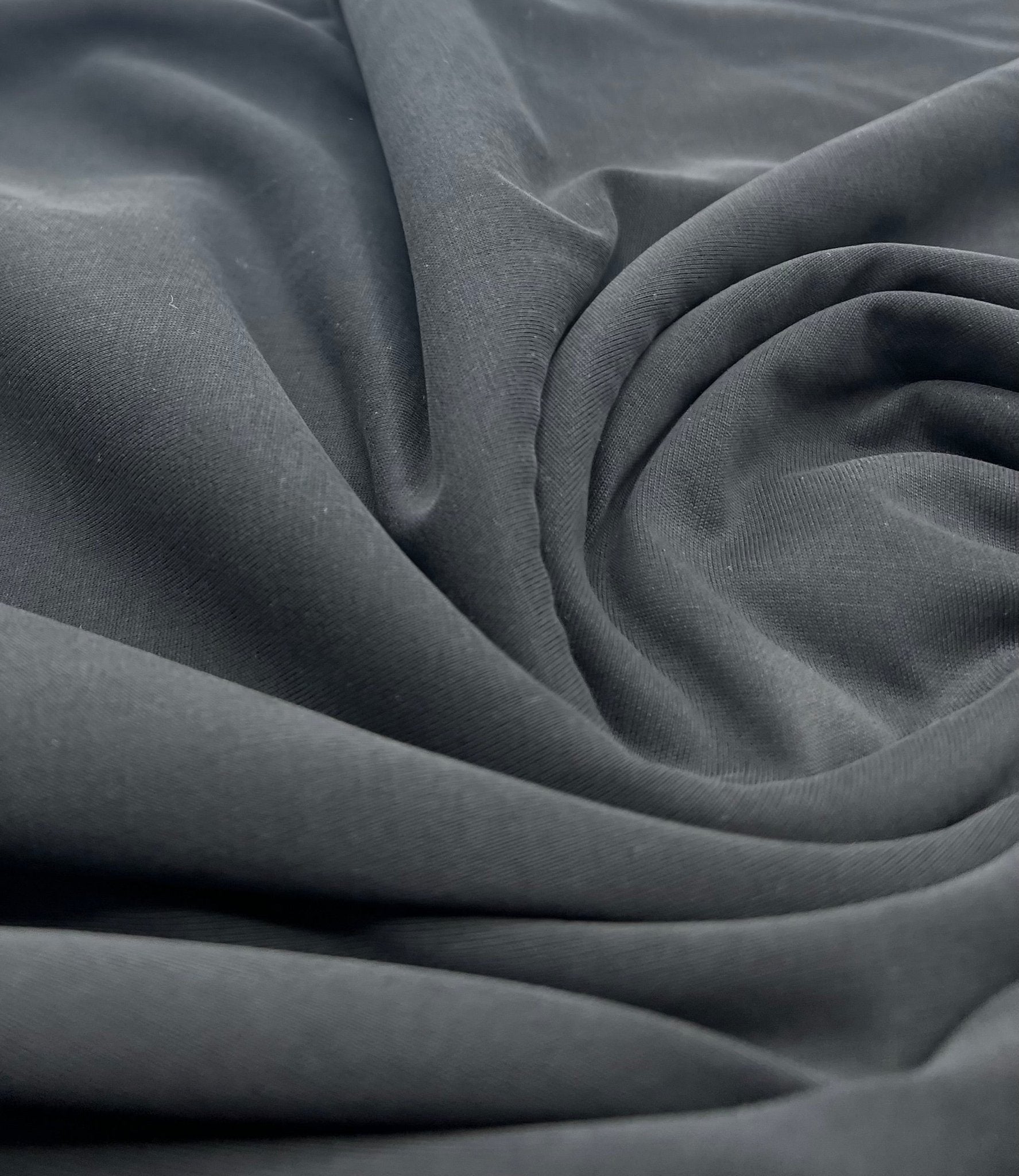 Black Modal 200GSM 2 Way Stretch Fabric - T9 Fabrics