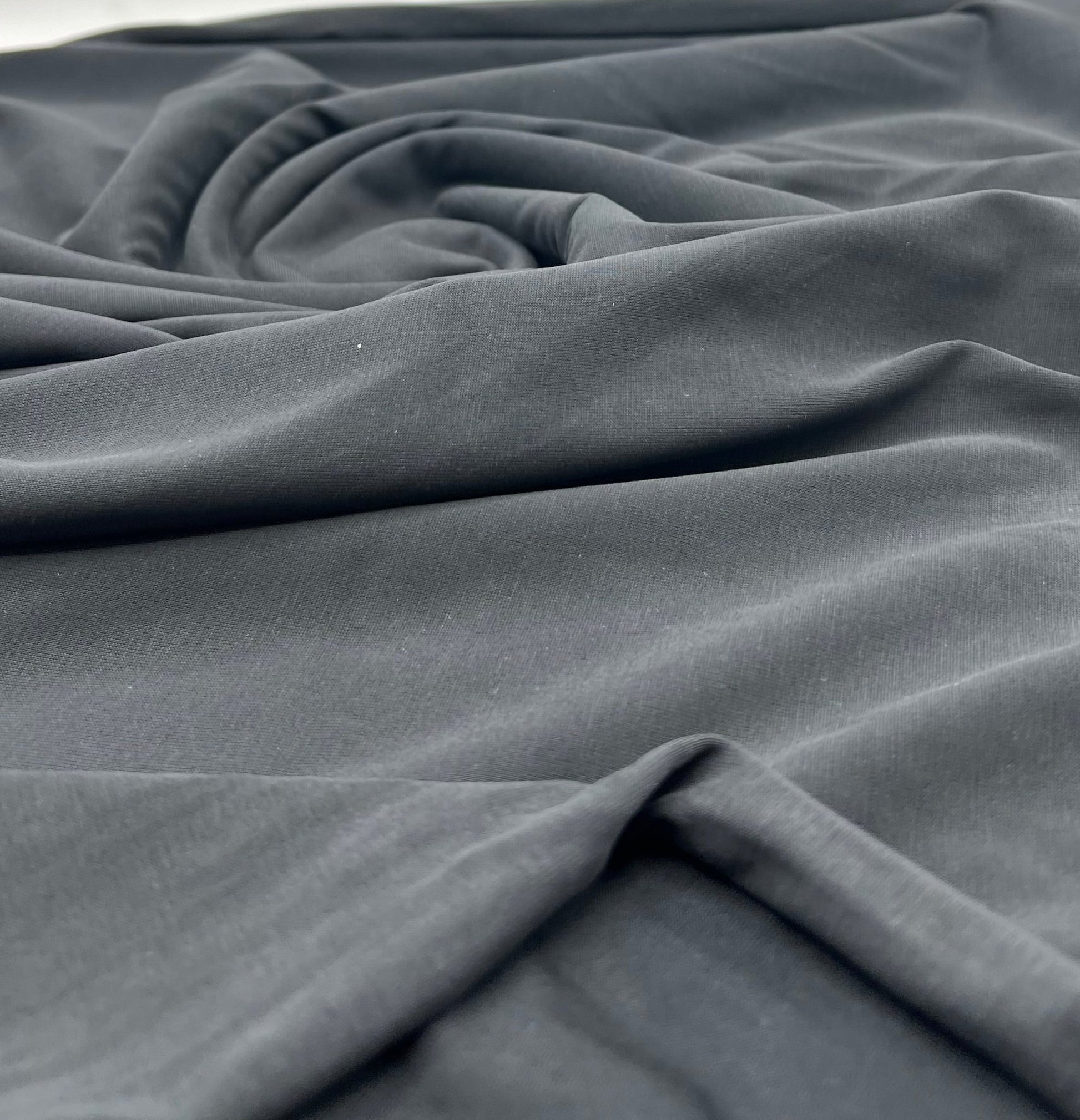 Black Modal 200GSM 2 Way Stretch Fabric - T9 Fabrics