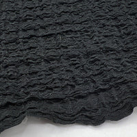 Black Nacho Soft Textured Stretch Fabric - T9 Fabrics