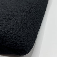 Black Nacho Soft Textured Stretch Fabric - T9 Fabrics