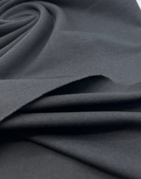 Black Plain Cotton Stretch Jersey 240 GSM 92/8 Lycra Jersey, 4 Way Stretch, Sold By Metre - T9 Fabrics