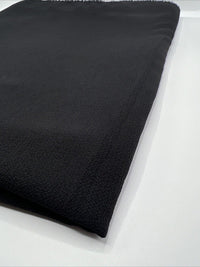 Black Plain Light weight Bubble Crepe Fabric - T9 Fabrics