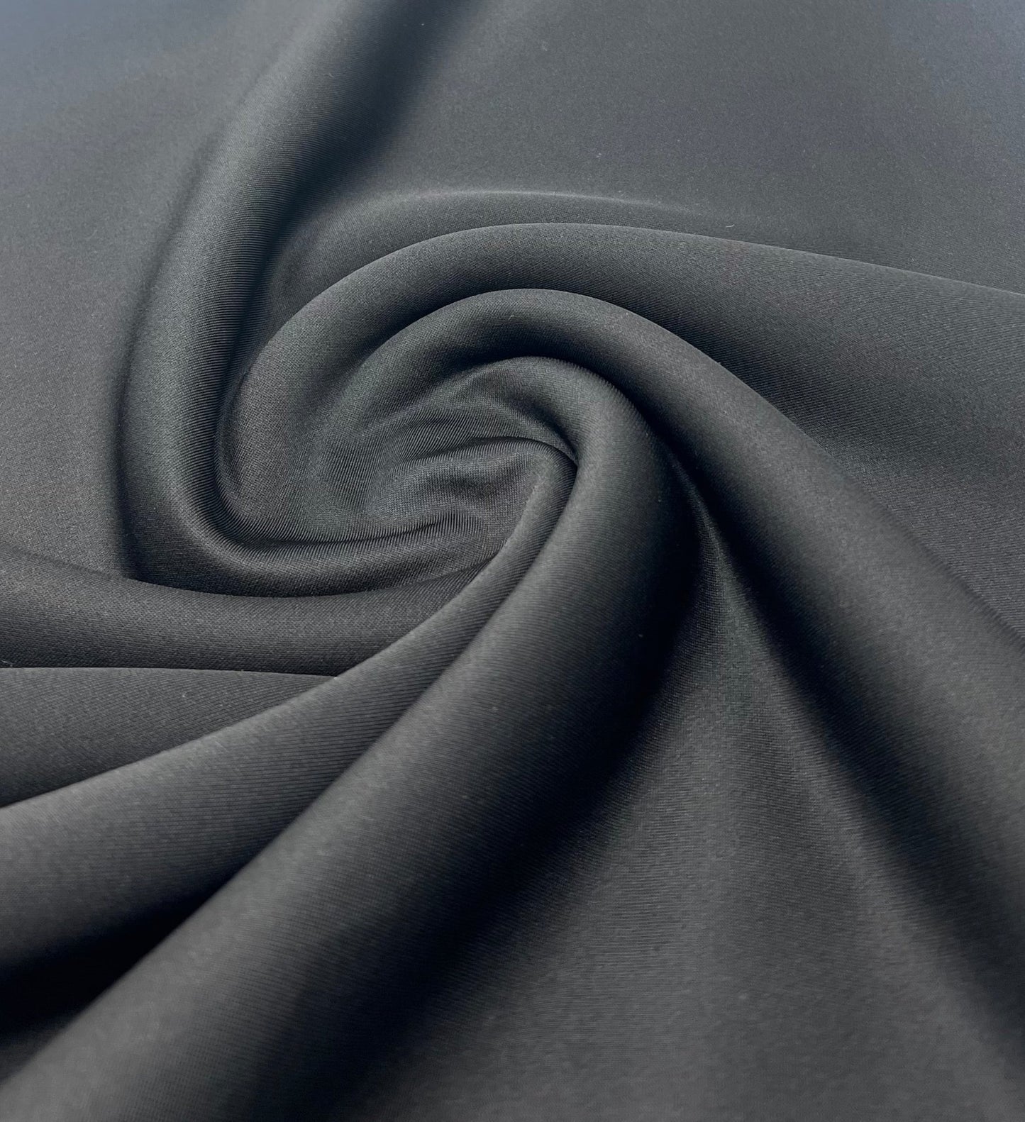 Black Plain Scuba 4 Way Stretch Jersey Fabric - T9 Fabrics