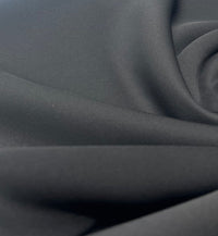 Black Plain Scuba 4 Way Stretch Jersey Fabric - T9 Fabrics