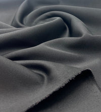 Black Plain Scuba 4 Way Stretch Jersey Fabric - T9 Fabrics